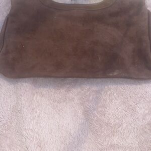 Classic Brown Suede Women's Shoulder Bag